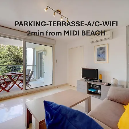 2 Pieces Moderne Avec Terrasse Et Parking A 3mn Des Plages !l- A1b230 *